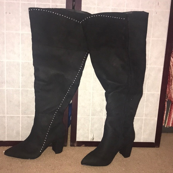 torrid Shoes - Torrid’s 10w over the knee embellished boots